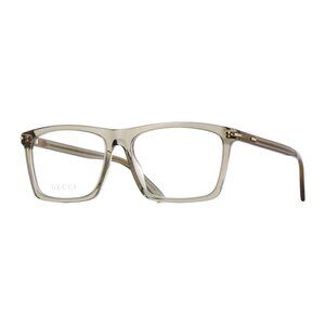 NEW GUCCI EYEGLASSES GG1445O 008 TRANSPARENT BROWN MEN EYEWEAR GUCCI